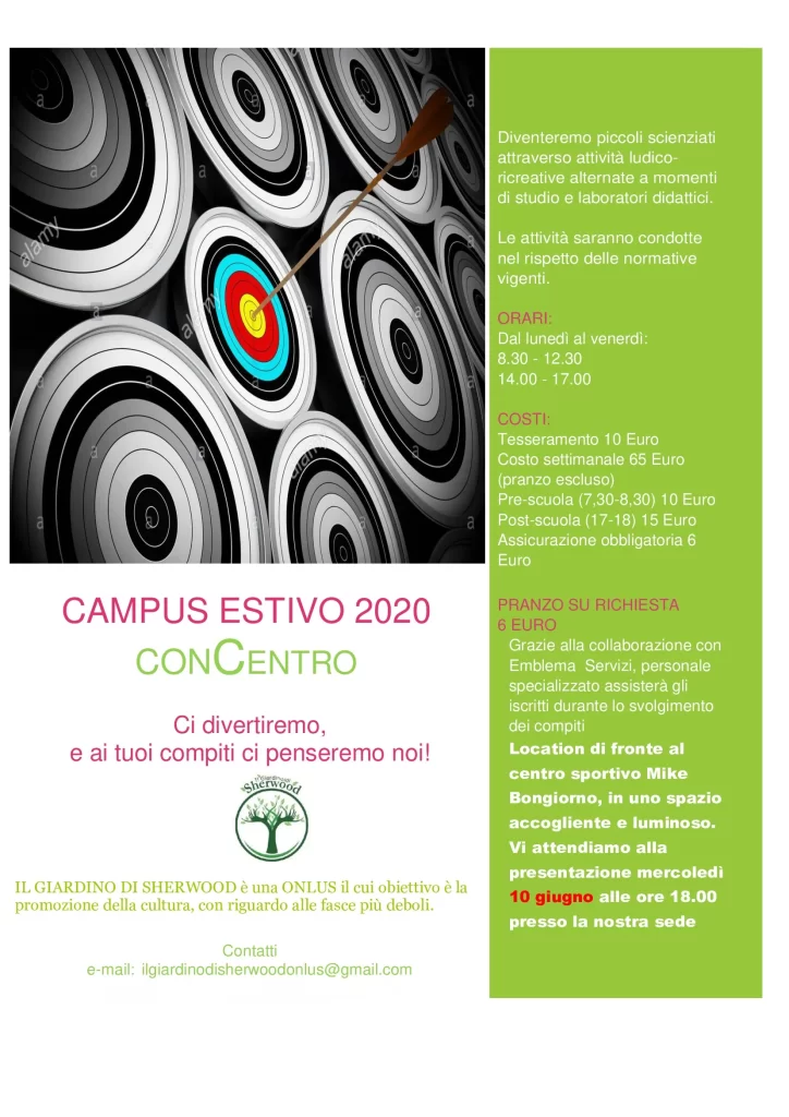 Foto Campus ConCentro Estate 2020